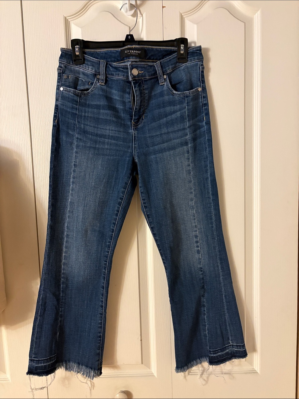 Liverpool Women’s Medium Blue Cropped Flare Jeans